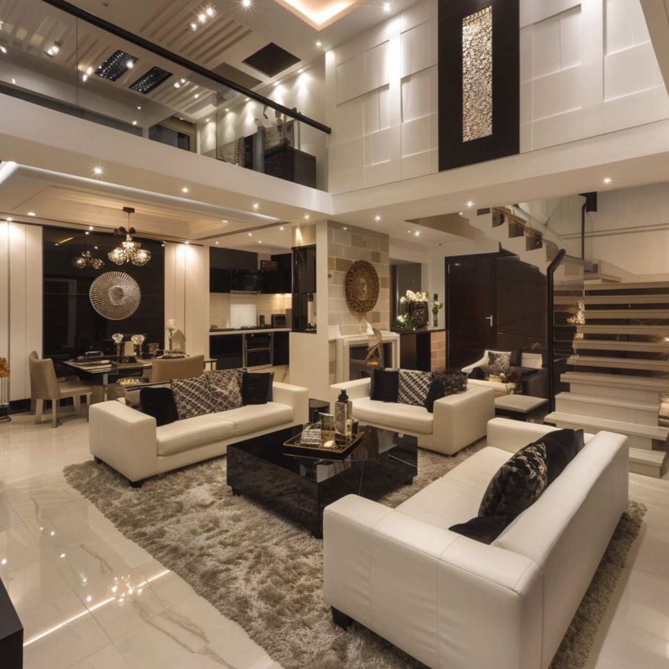 Completed Modern Minimalist Villa Interiors interior project in Noida