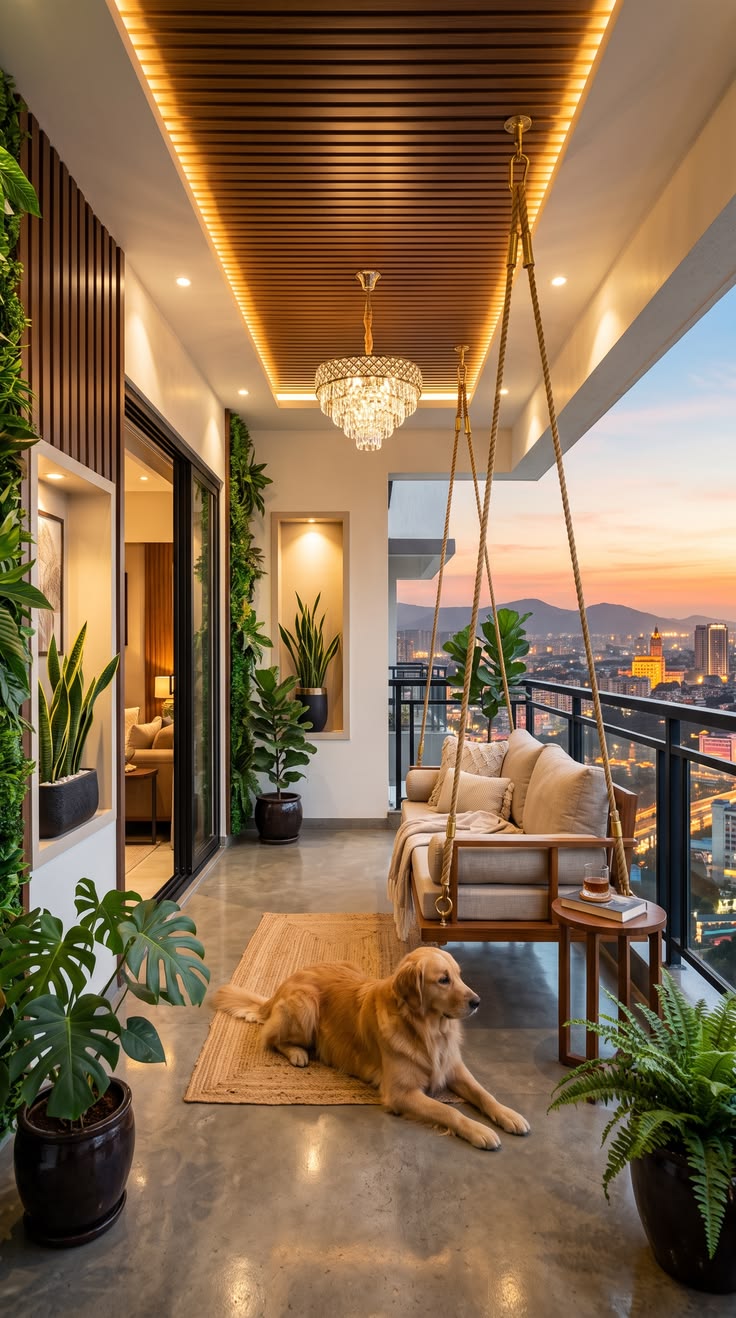 Premium Balcony design by NR Interiors