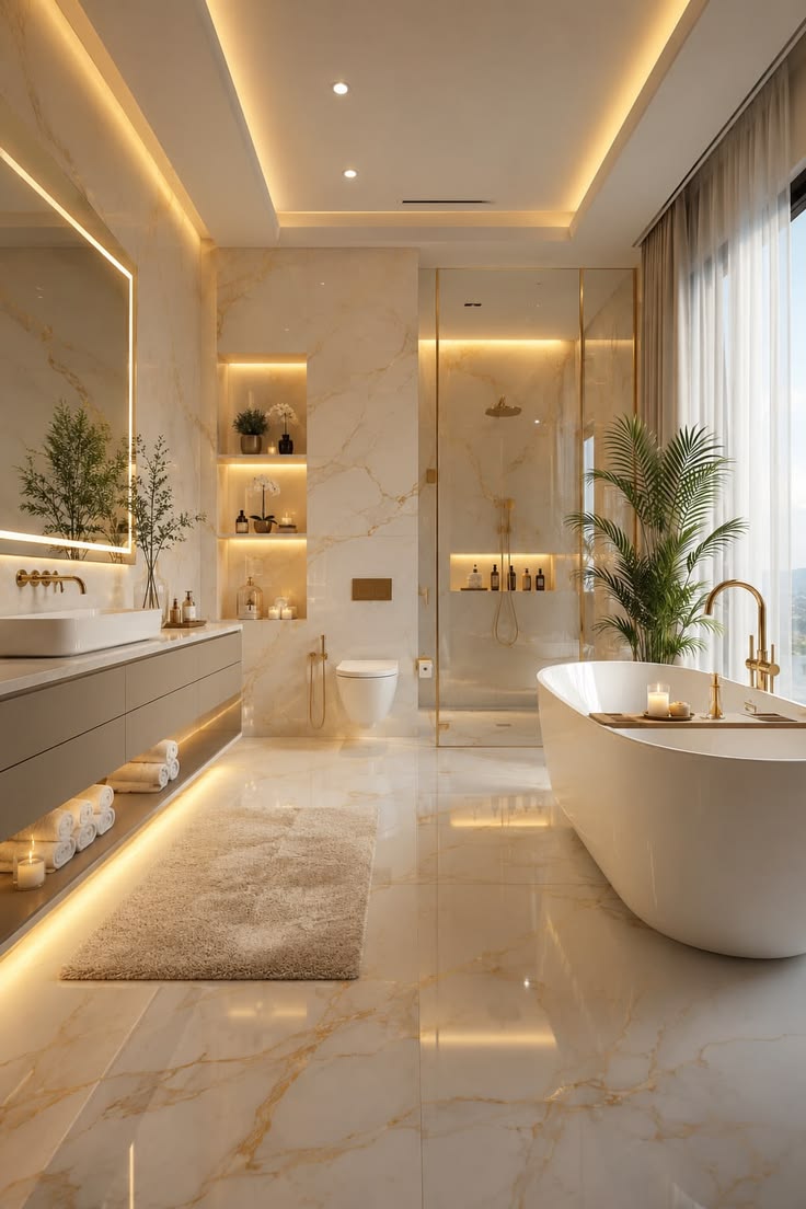 Bathroom material and finish detail