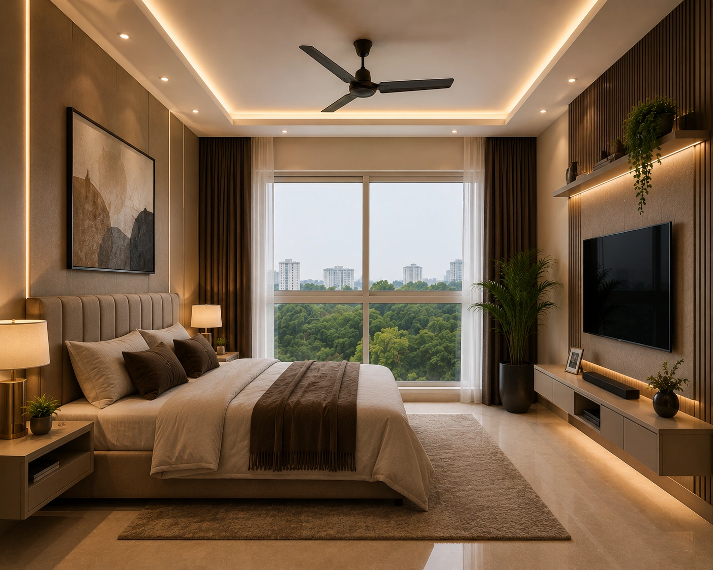 Before image of Sleek Sliding Wardrobe Solution empty room in Lucknow