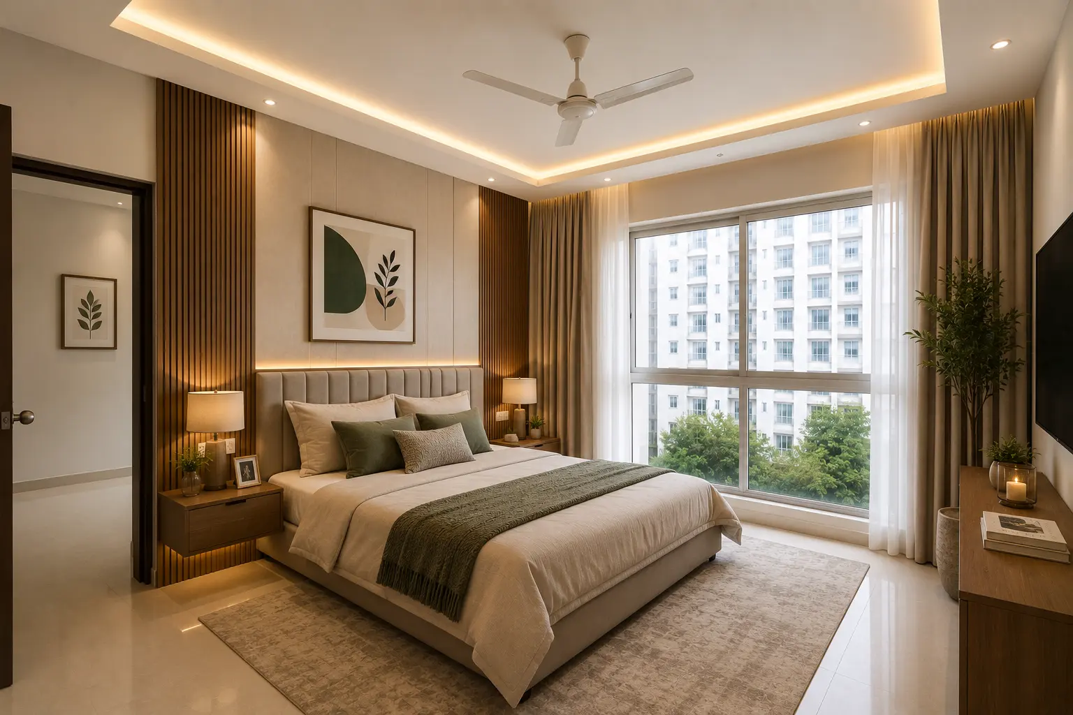 Completed Sleek Sliding Wardrobe Solution interior project in Lucknow