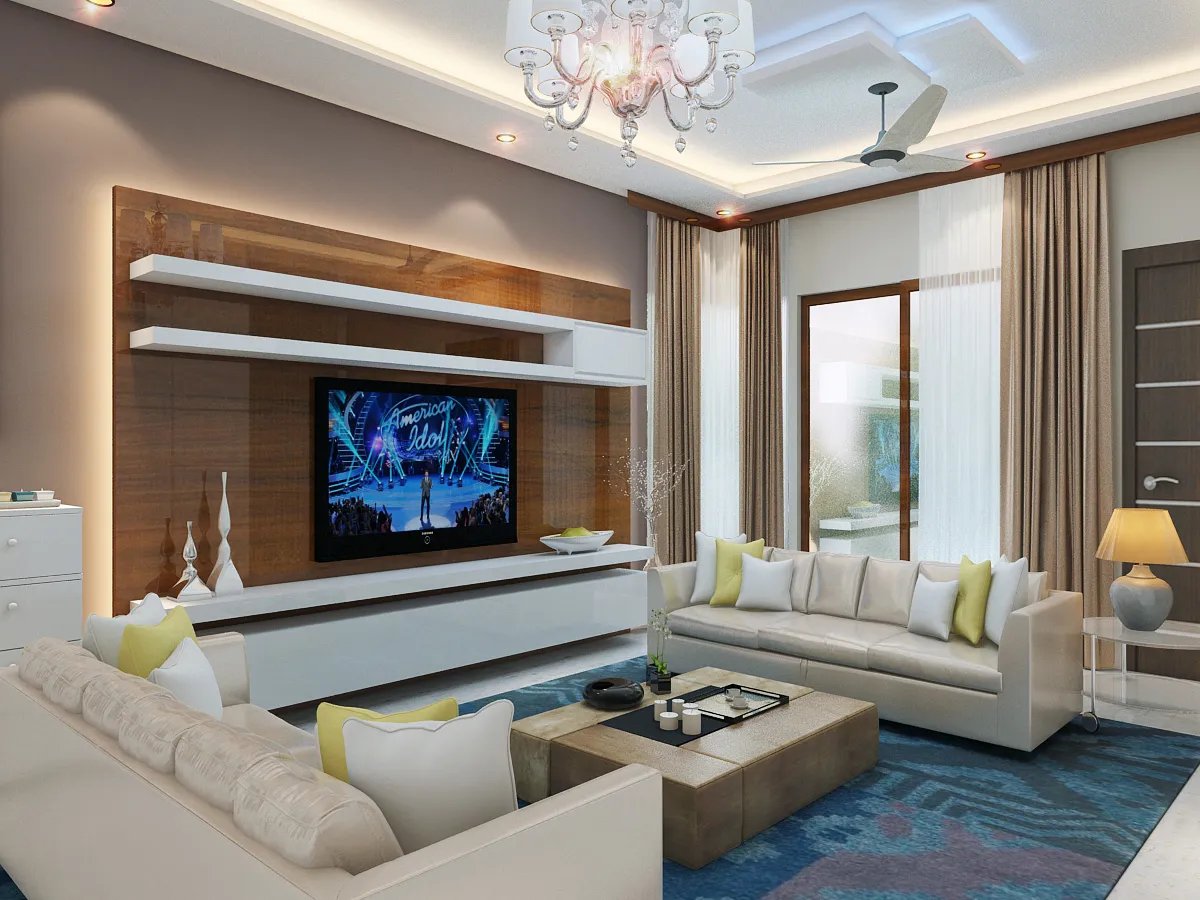 Living Room material and finish detail