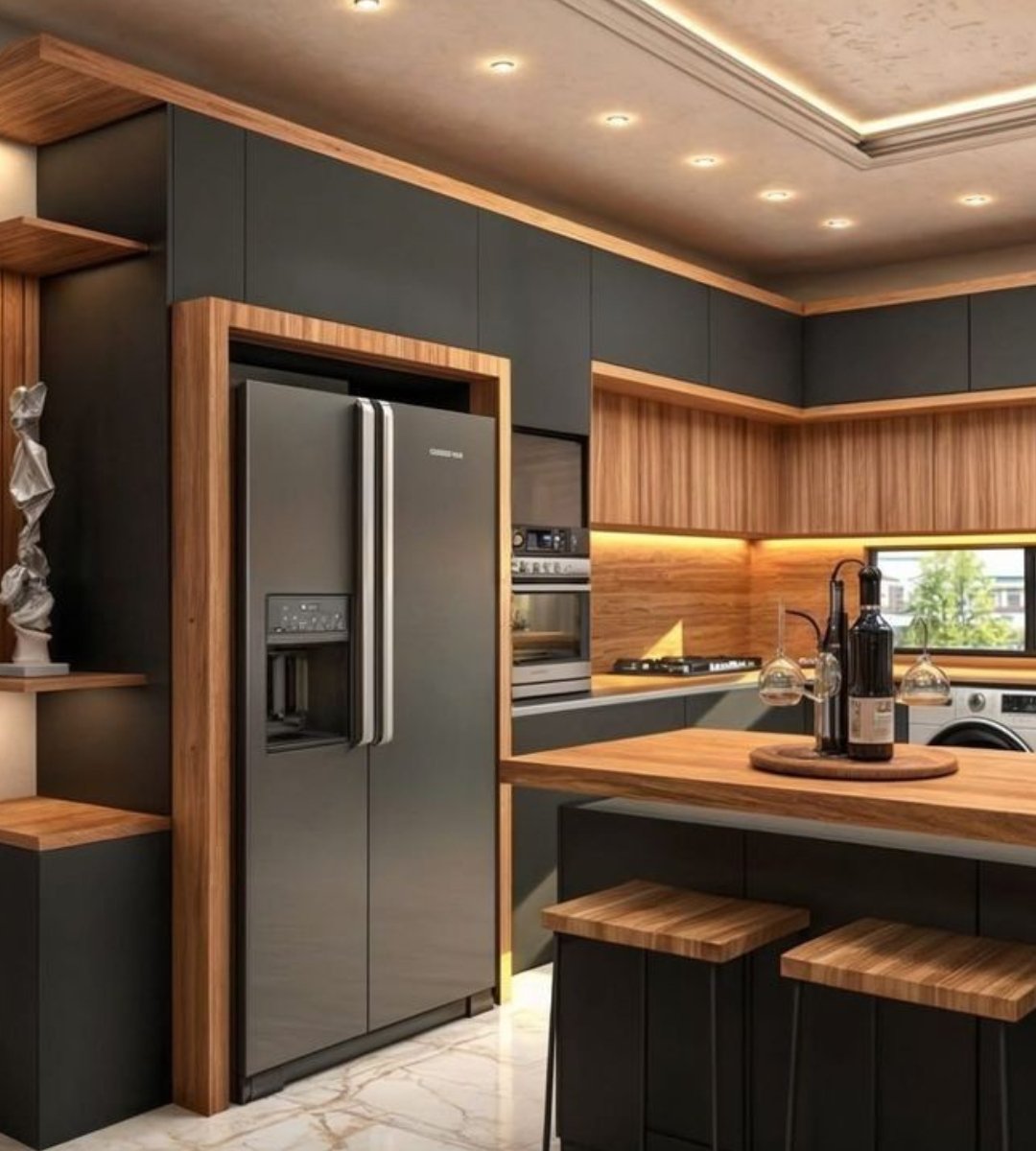 Premium Modular Kitchen design by NR Interiors