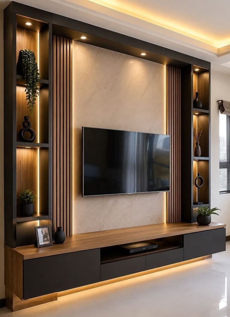TV Unit material and finish detail